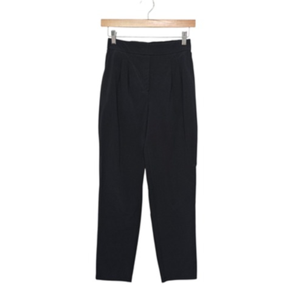 Lululemon Your True Trouser Pants Womens 6 Black Pleated Lightweight High Rise